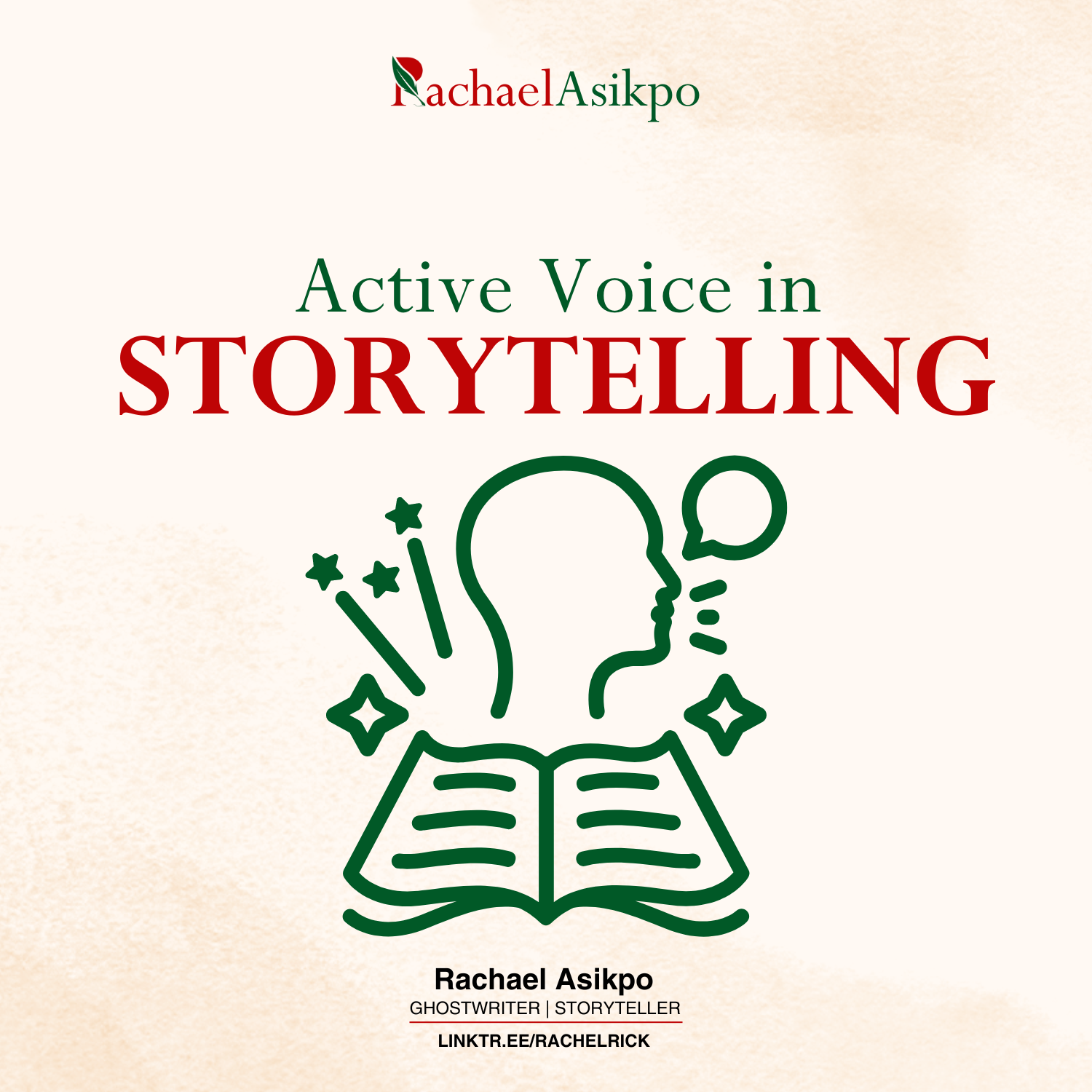 Illustration on Active Voice in Storytelling